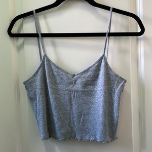 Urban Outfitters gray tank top crop